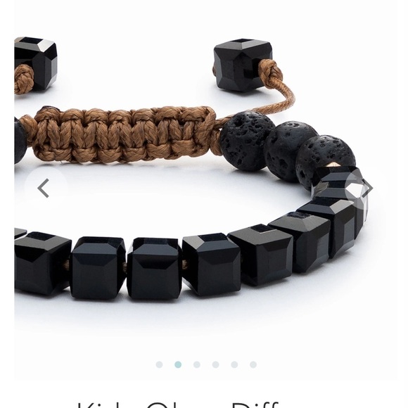 Vitality Extracts Kids Glass Diffuser Bracelet (Obsidian) / BRAND NEW / UNISEX - Picture 3 of 5